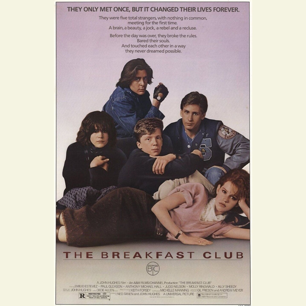 Breakfast Club Movie Poster 24" x 36" New! Art:Art Posters Style Your Walls